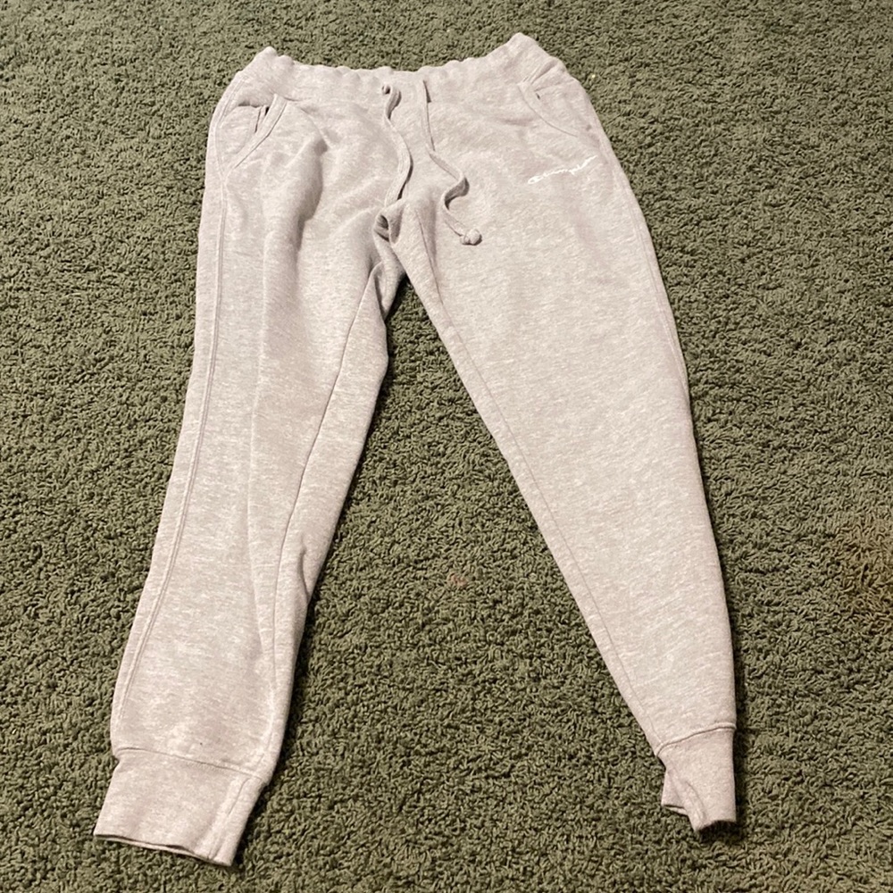 Gray champion joggers